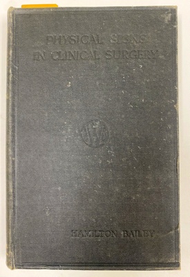 Physical Sign In Book: Physical Signs in Clinical Surgery ; 1942; AR# 15687 | eHive