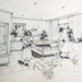 Artwork: Drawings of Maternity Room Scenes; Ca 1980s; AR#10342