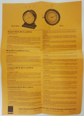 Equipment: Hirsch Quarz-Stoppuhren STAG Quartz Timer; Ca 1970; AR#9572