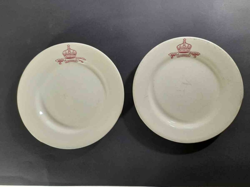 Equipment Ceramic Plates; Ca 1950; AR12582 eHive