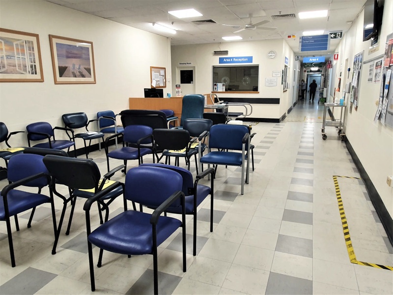 Interior: Outpatient Services Area 4 Waiting Room; Margot Way, CALHN ...