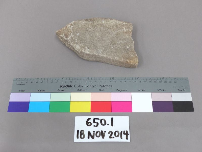 Stone tool; Unknown; 650.1 on NZ Museums