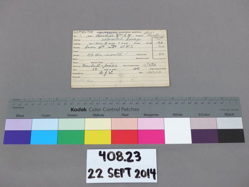 Meter Reading Window Card Meter card; Unknown; Unknown; 408.23 | eHive