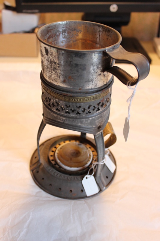 Pyramid' food warmer invented by Samuel Clarke, England, 1888-1920