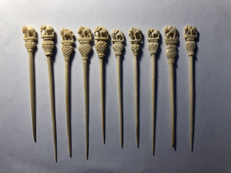 Ivory toothpicks; Unknown; KMBS 0640.2 | eHive