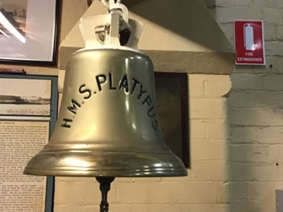 Ship’s Bell, Bell Rope with Clapper; HMS Platypus ; NAVY-4018-00 | eHive