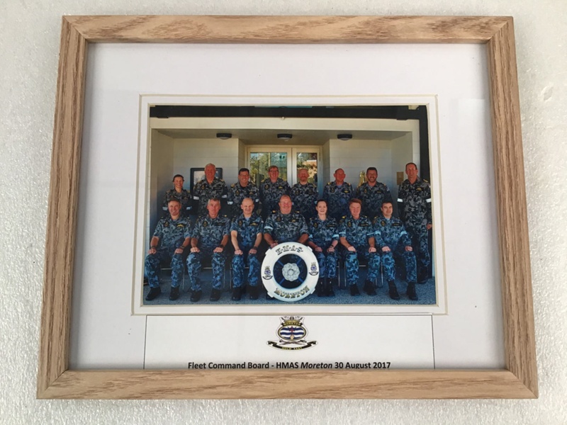 Framed Photo; Fleet Command Board; HMAS Moreton; 2017; NAVY1546100