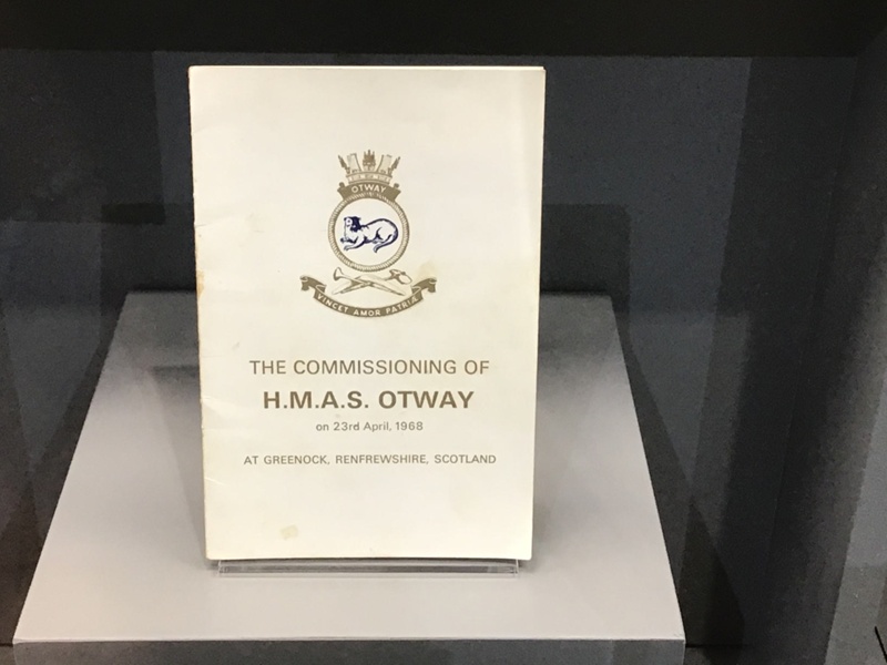Programme order of service commissioning hmas otway 1968 navy