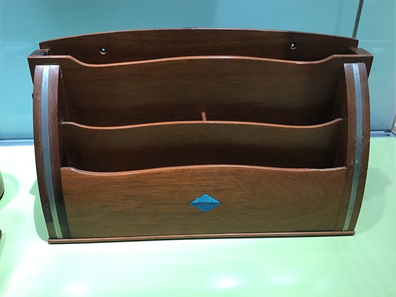 Desk Set; Wood from HMAS Sydney I; NAVY-2921-00 | eHive