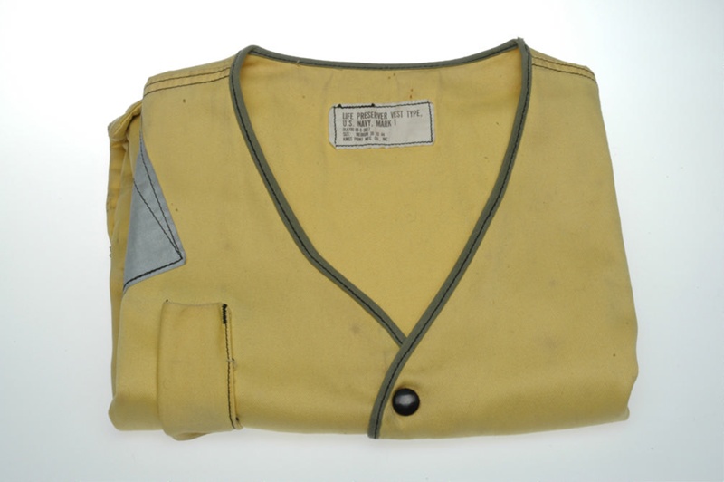 Life Preserver, Vest type, Mark I, Yellow; Kings Point MFG Co Inc; NAVY