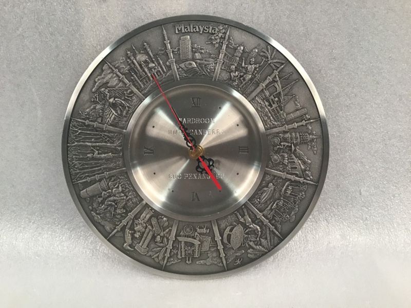 Presentation; Pewter Clock; HMAS Canberra II; 1996; NAVY223000 eHive