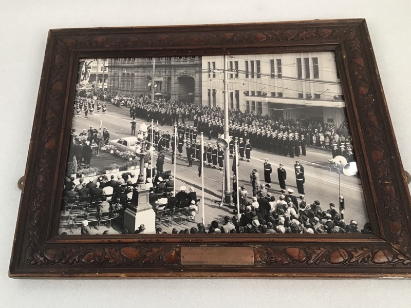 Framed Photograph; Freedom of the City of Hobart; HMAS Hobart II; 1966