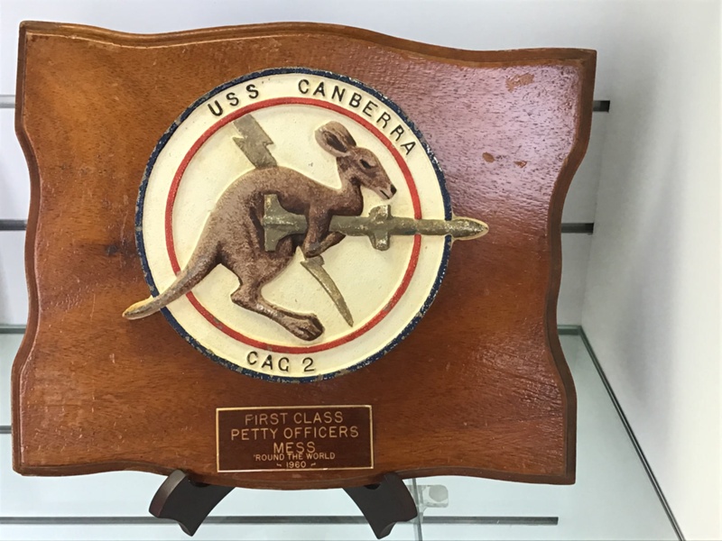 Plaque; USS Canberra I; 1960; NAVY-15312-00 | eHive