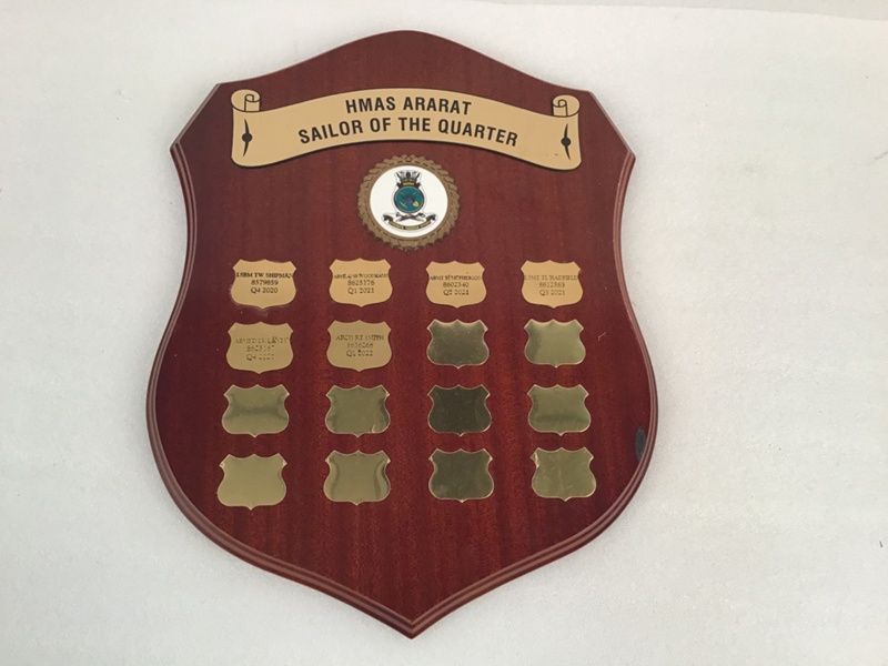 Shield; Sailor of the Quarter; HMAS Ararat II; NAVY-15641-00 | eHive