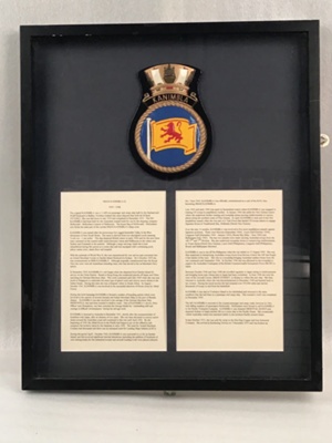 Framed History Board; HMAS Kanimbla; 19391948; NAVY452300 eHive