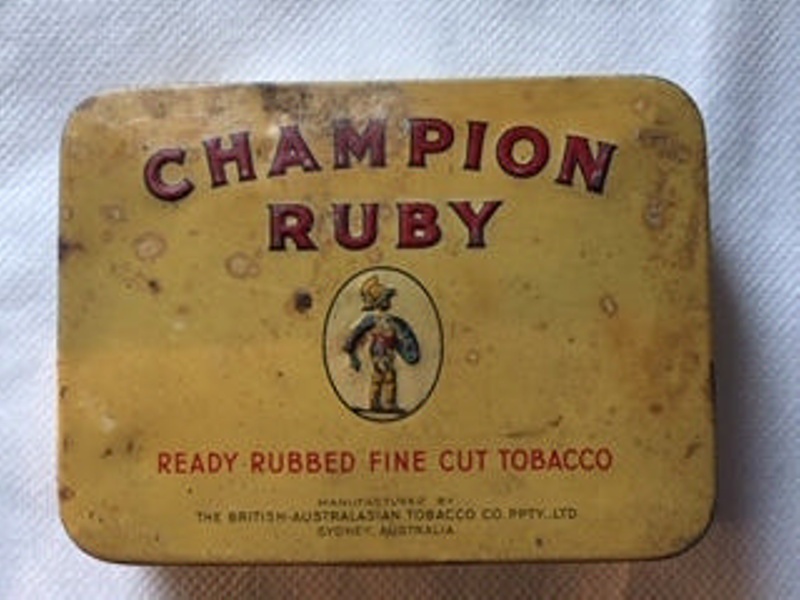 Tin Champion Ruby Tobacco ; The British Co 1991.3... on eHive