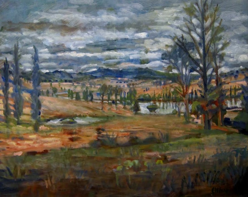 Wallamumbi landscape with river ; Margaret Olley; 2000 | eHive