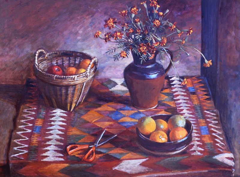 Kelim and citrus fruit; Margaret Olley; 1979; 17 | eHive