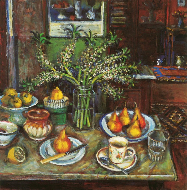 Pineapple lilies and pears; Margaret Olley; 2001 | eHive