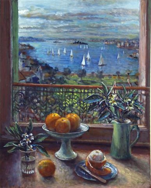 Rushcutters Bay with oranges ; Margaret Olley; 2004; 13 | eHive