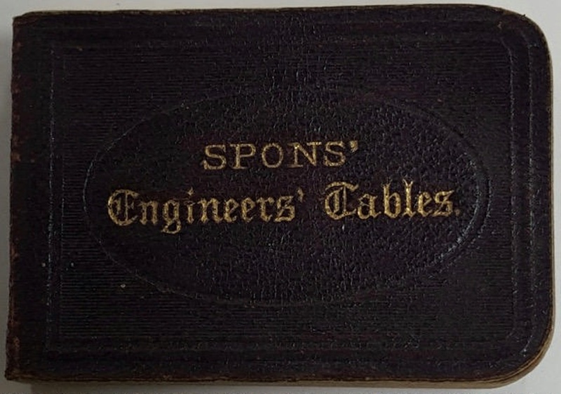 Spons Table Key Spon's Engineers' Tables; E. & F. N. Spon; 012/037b | eHive