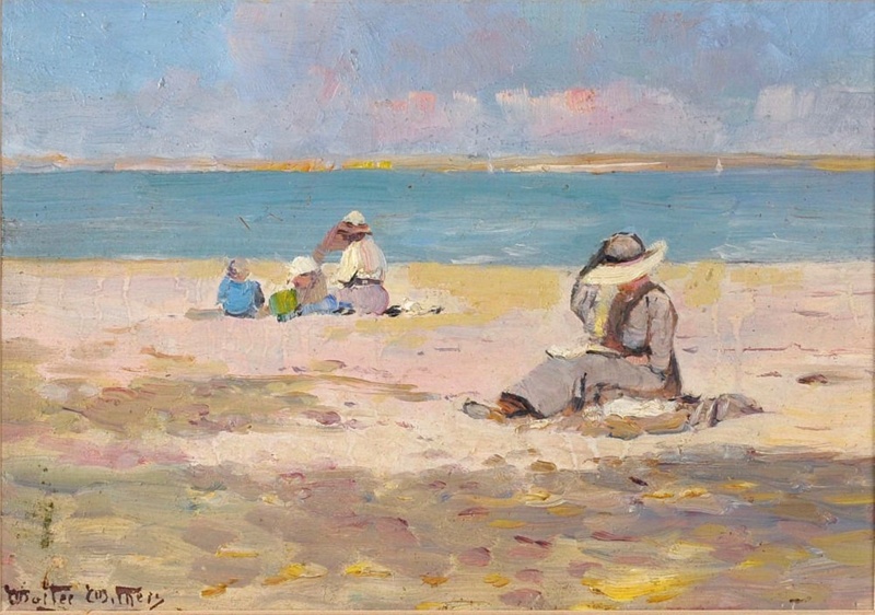 On the Beach; Walter WITHERS, 1854-1914; 1917; 1939_54 | eHive