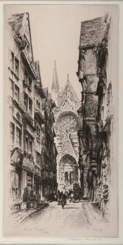 Rue de l'Épicerie, Rouen; Albany E. HOWARTH, 1872-1936; 1938; 1936_38 ...