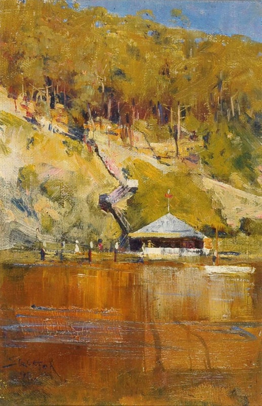 Musgrave Street Wharf; Arthur STREETON, 18671943; 1895; 1933_27 eHive