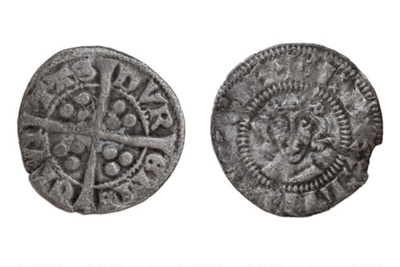 Edward I penny, Xc - e (1302-1310) Durham episcopal, Bek; CRMCH 1990.25