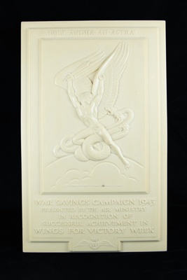 War savings campaign 1943 comm plaque; CRMCH.1994.017
