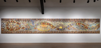 Rainbow Serpent on display, 2023. Photo: silversalt photography