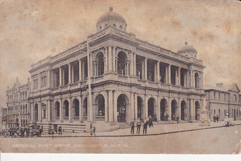 Ephemera postcard of Newcastle Post Office ; PH 1969 eHive