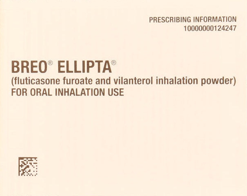 Breo Ellipta Inhaler Prescribing Information and Medication Guide ...