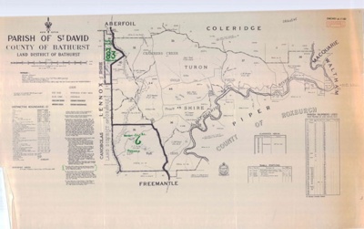 Map of Parish of St David County of Bathurst, 1968; 1968; OB220375