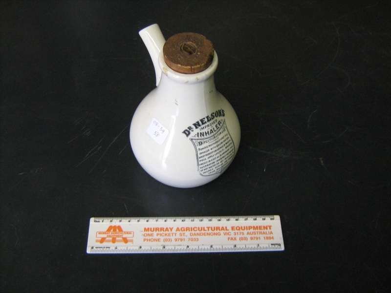 Inhaler - stoneDr Nelson's improved - with Directions for Use - cork ...