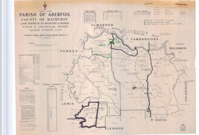 Map of Parish of Aberfoil County of Bathurst, 1961; 1961; OB220381