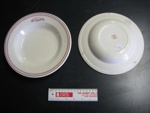 2 soup bowls white ceramic bordered 200hordura anthony horderns 200mm; 08-3891.a.b