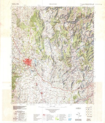 Orange Topographic Map; Commonwealth Government Printer; 1975; OB220344