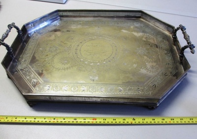 Silver Tray; Hardy Brothers; OB220406