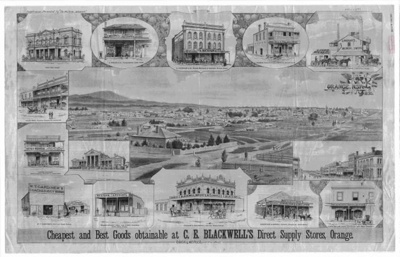 Orange Landmarks poster; The Western Advocate; 1890; OB220399