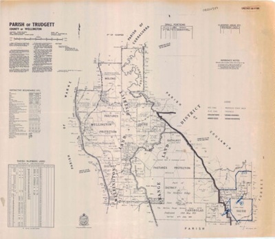 Map of Parish of Trudgett County of Wellington, 1966; 1966; OB220377