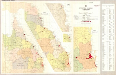 Map of Statistical Divisions of Queensland, 1971; 1971; OB220385