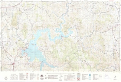 Burrendong Topographic Map; Commonwealth Government Printer; 1978; OB220352