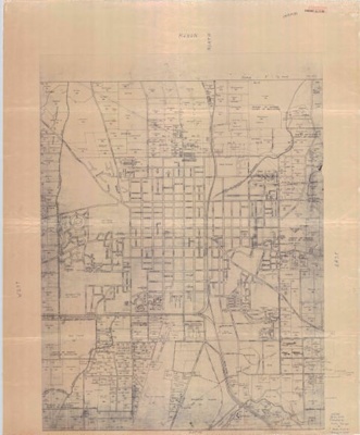 Street map of Orange c. 1970; OB220389
