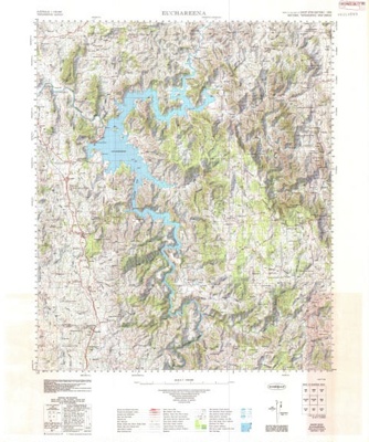 Euchareena Topographic Map; Commonwealth Government Printer; 1975; OB220347