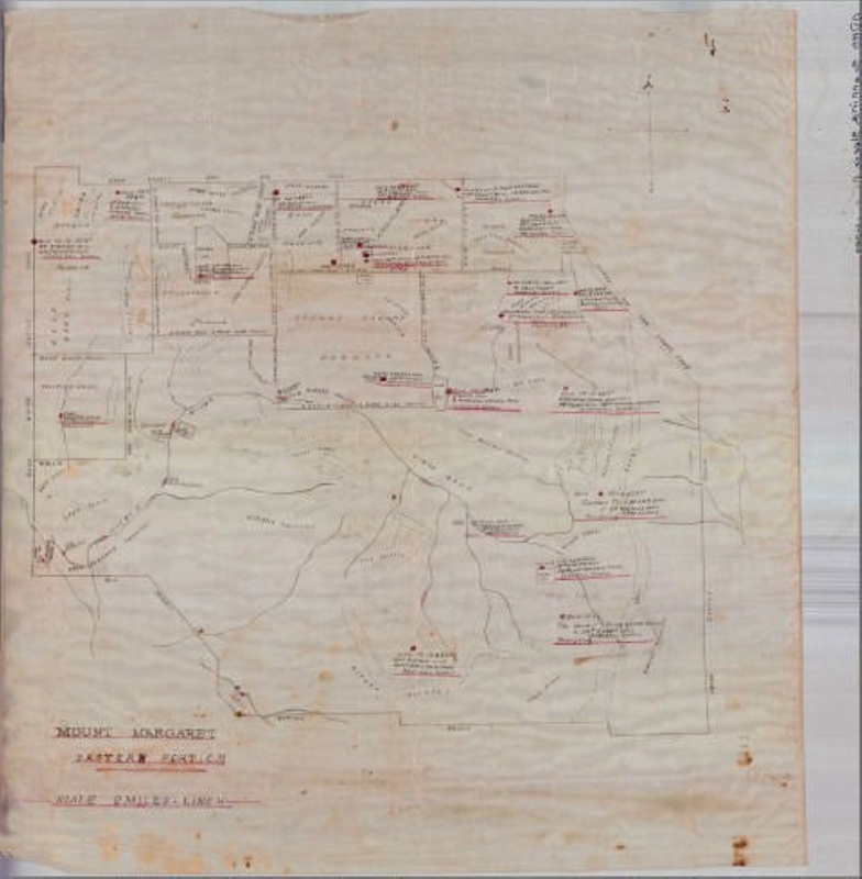 Map Mt Margaret Eastern portion; OB220343A eHive
