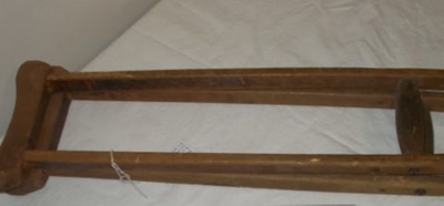 Timber crutches; unknown; c1950's; BC2015/283