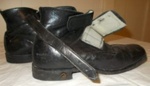 Black Leather Boots - pair; Baxter Production Group; BC2015/345:1-2