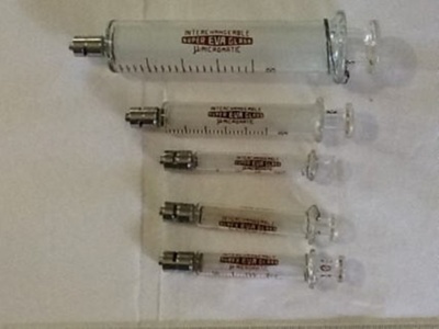 Glass Syringes; Super Eva Glass, Micromatic; BC2015/43:1-5