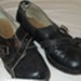 Pair of Ladies Leather Shoes; unknown; BC2015/344:1-2